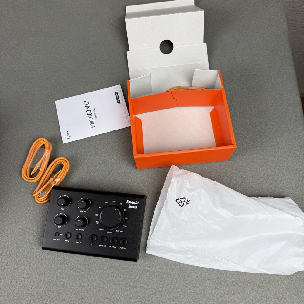 Synido Voice 100 Black Audio Interface New - Picture 7 of 7